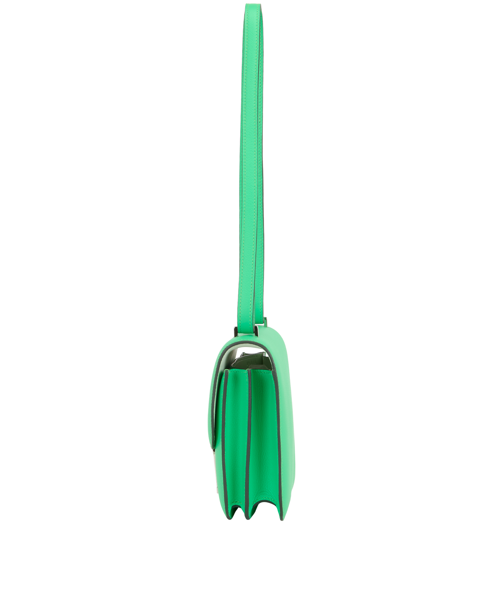 Constance 18 In Evercolor Vert Comics, &pound;7,500, Handbags, Green, Leather, Bottom view